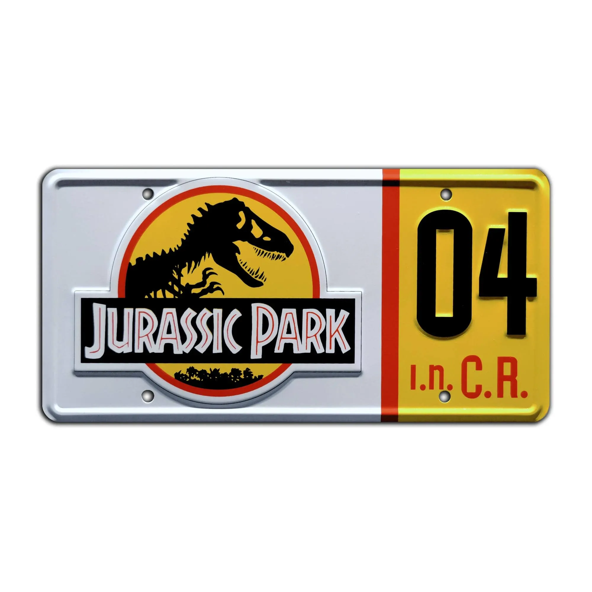 Jurassic Park | Ford Explorer | #04 | Metal Stamped Replica Prop License Plate