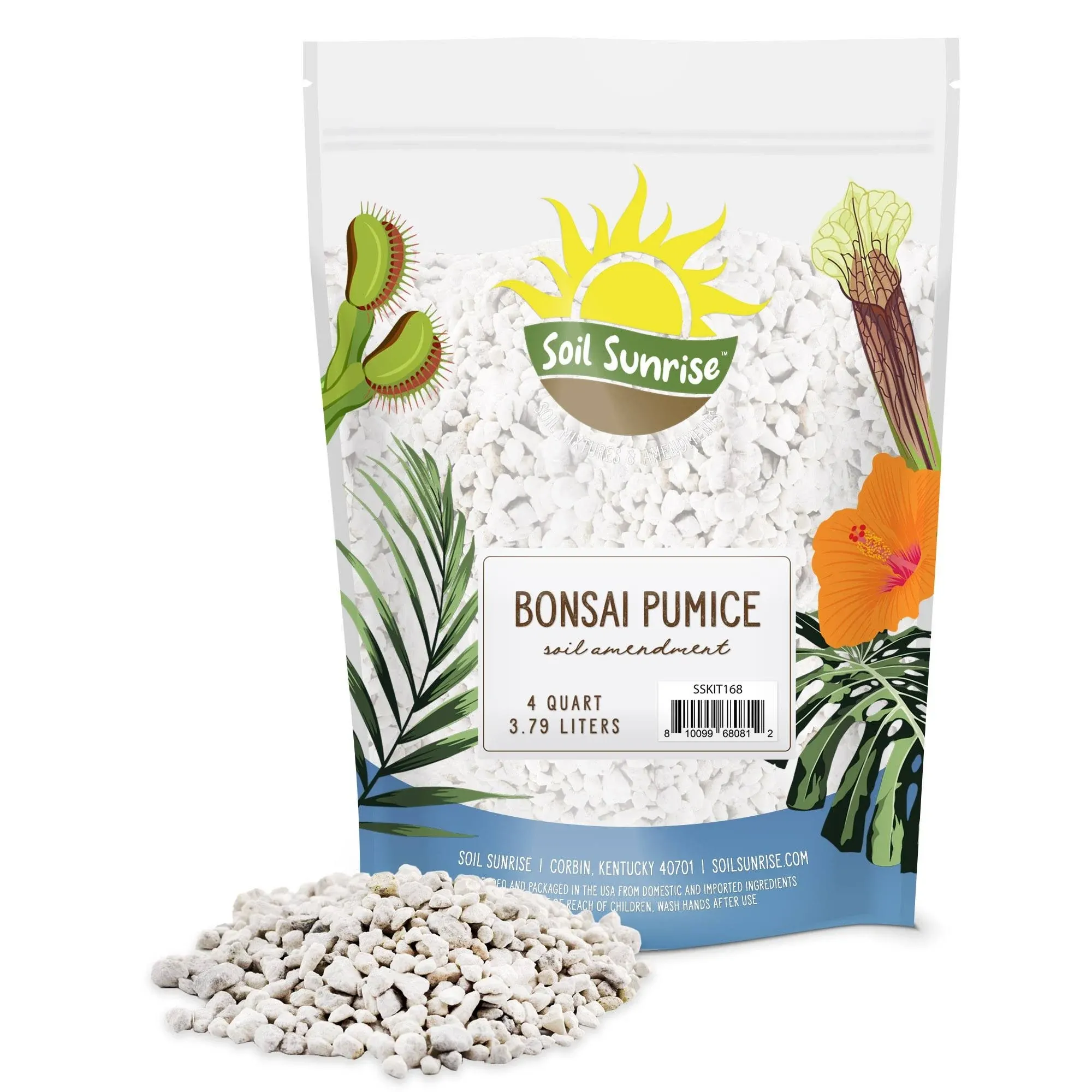 Soil Sunrise Horticultural Bonsai Pumice Soil Additive Ideal Substrate for Bonsai Trees, Cactus and Succulents