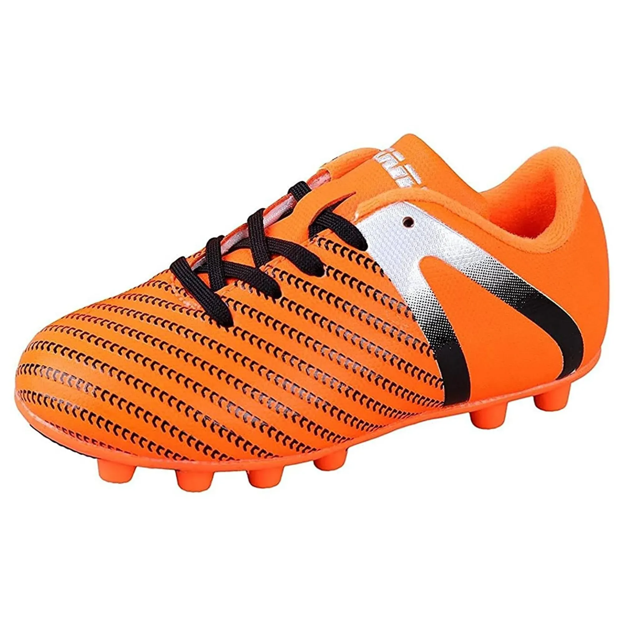 Vizari Impact Firm Ground Kids Soccer Cleats | Lightweight & Durable Girls and Boys Soccer Cleats with Excellent Traction | Unisex Football Shoes with Padded Heel & Anti-Stretch Lining