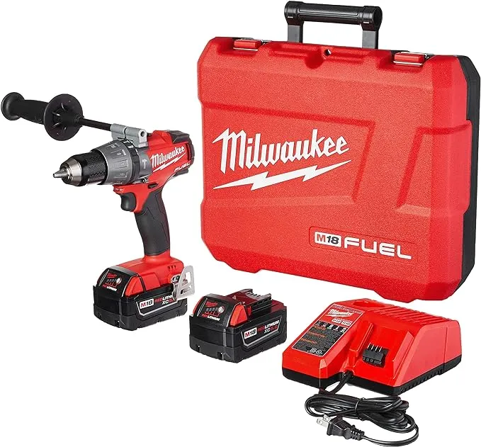 Milwaukee 2704-22 M18 Fuel 1/2" Hammer Drill/Driver Kit