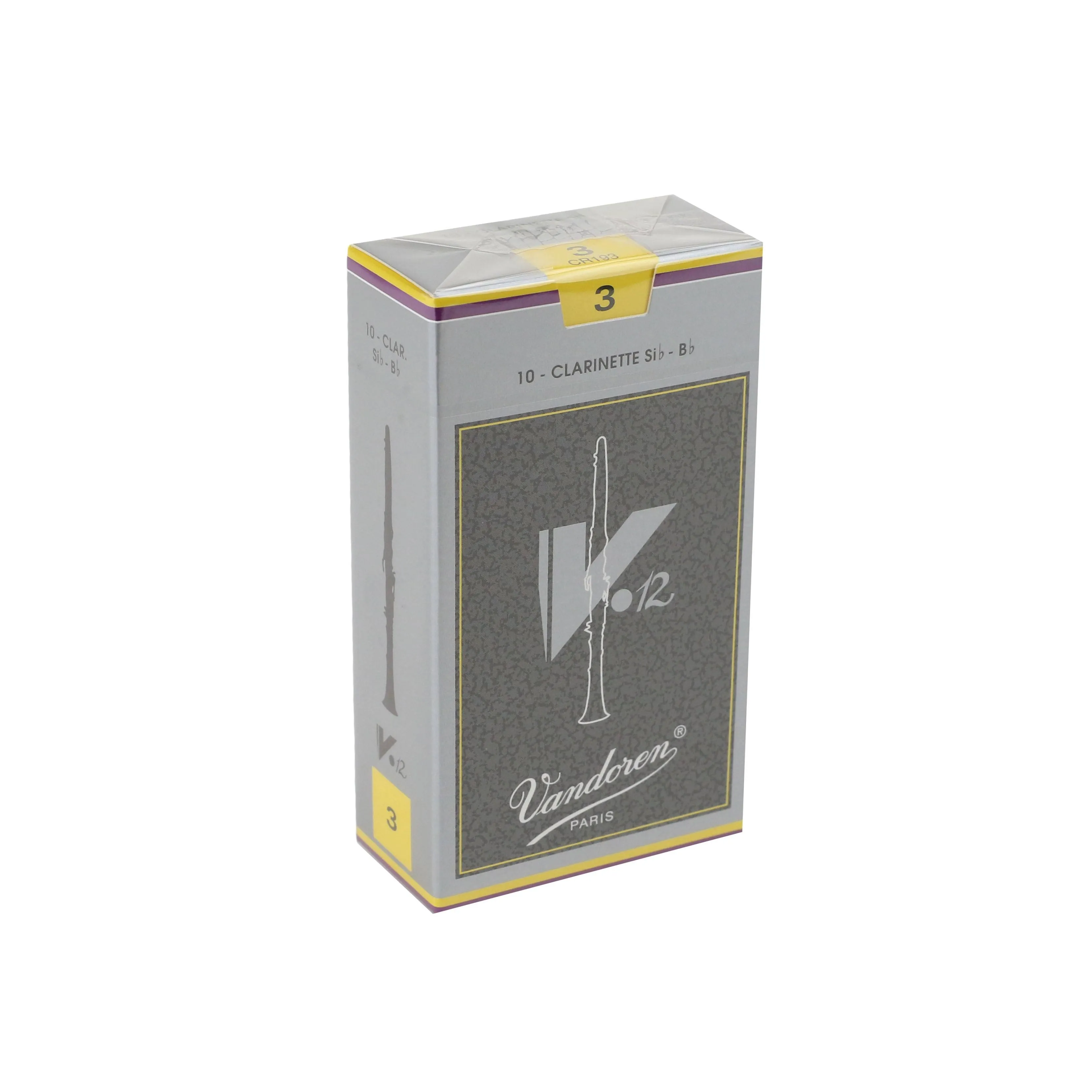 Vandoren V12 Bb Clarinet Reeds Strength 3 Box of 10