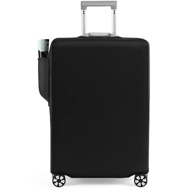 Travel Luggage Cover Black Printed Suitcase Cover Fits 19-21 Inch