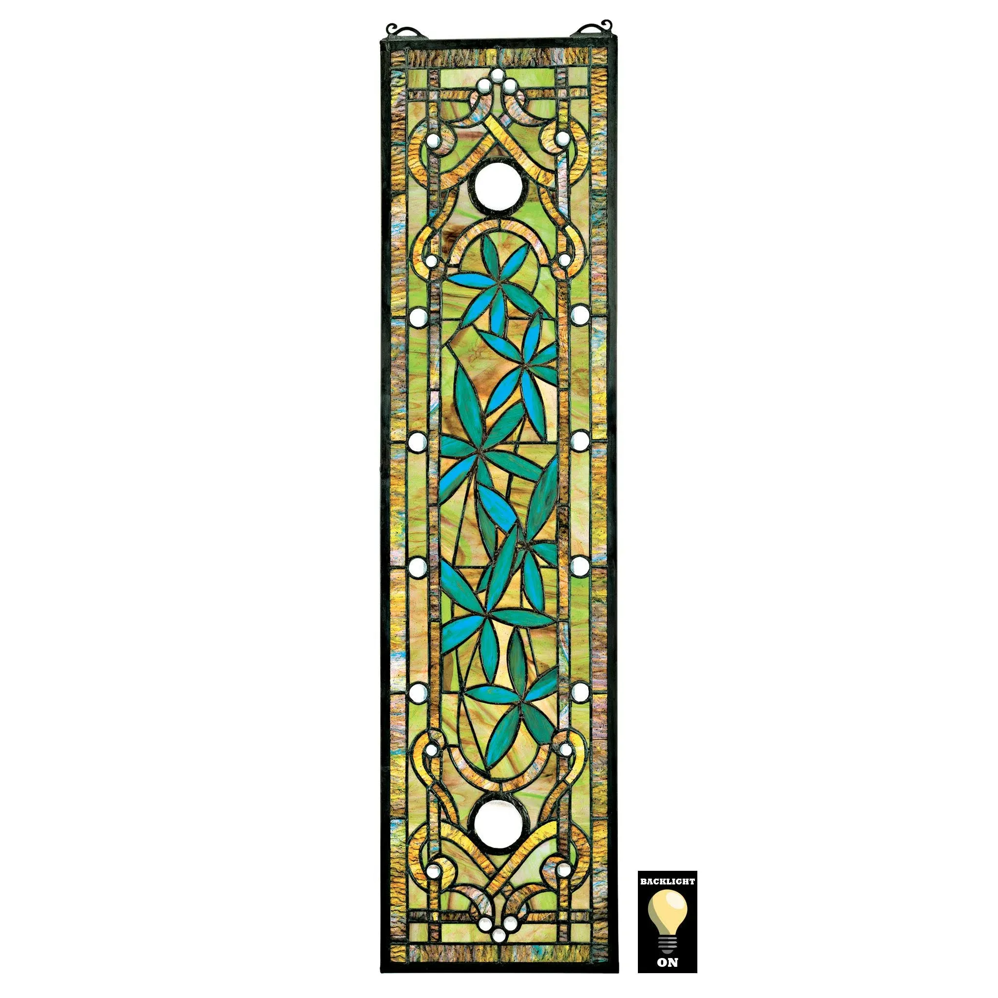 Design Toscano Asian Serenity Garden Stained Glass Window