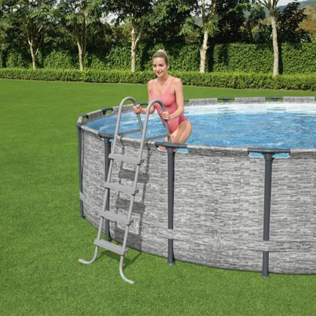 Bestway Steel Pro MAX 18&#039;x48&#034; Round Above Ground Swimming Pool with Pump &amp; Cover