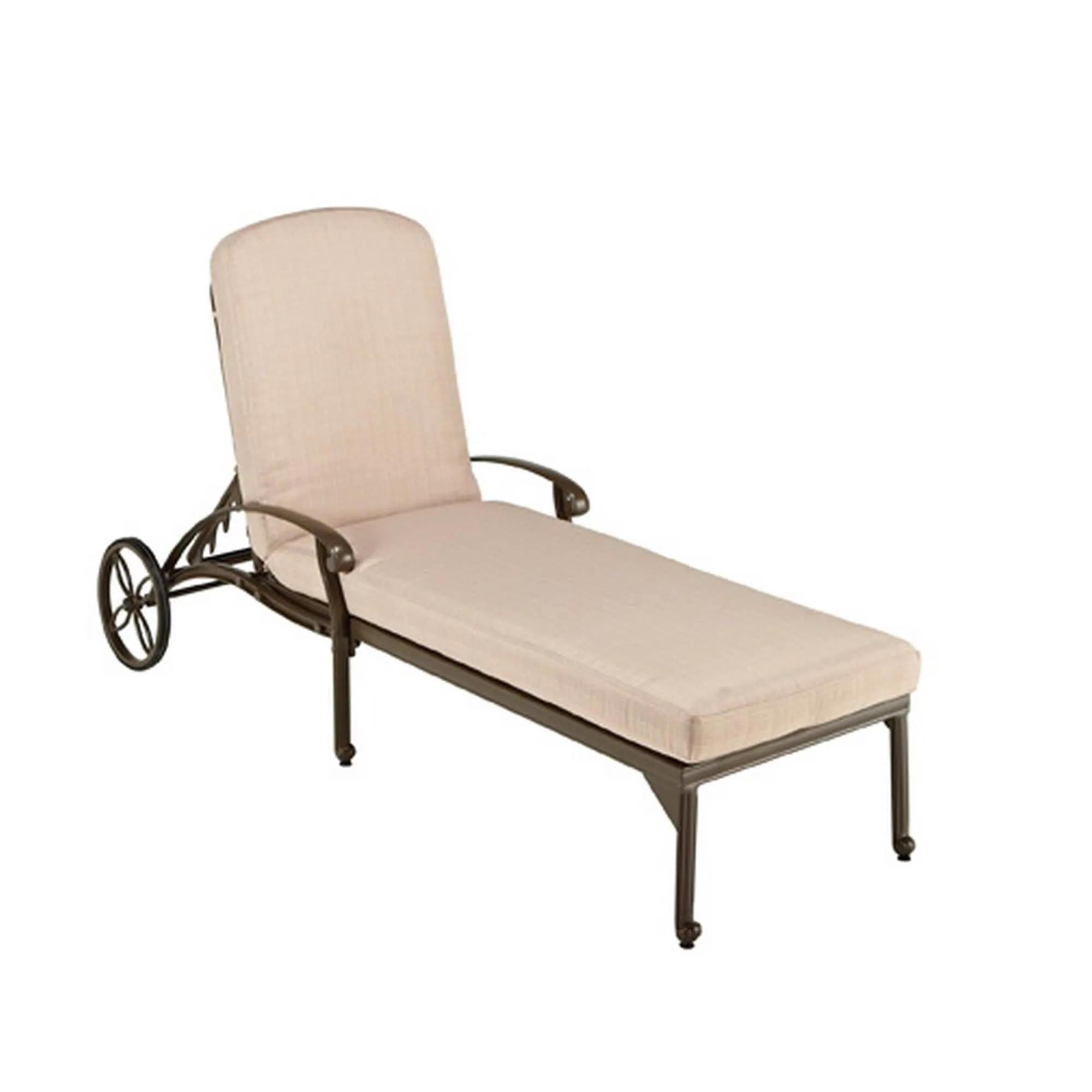 Homestyles 6659-83 Capri Outdoor Chaise Lounge, Taupe