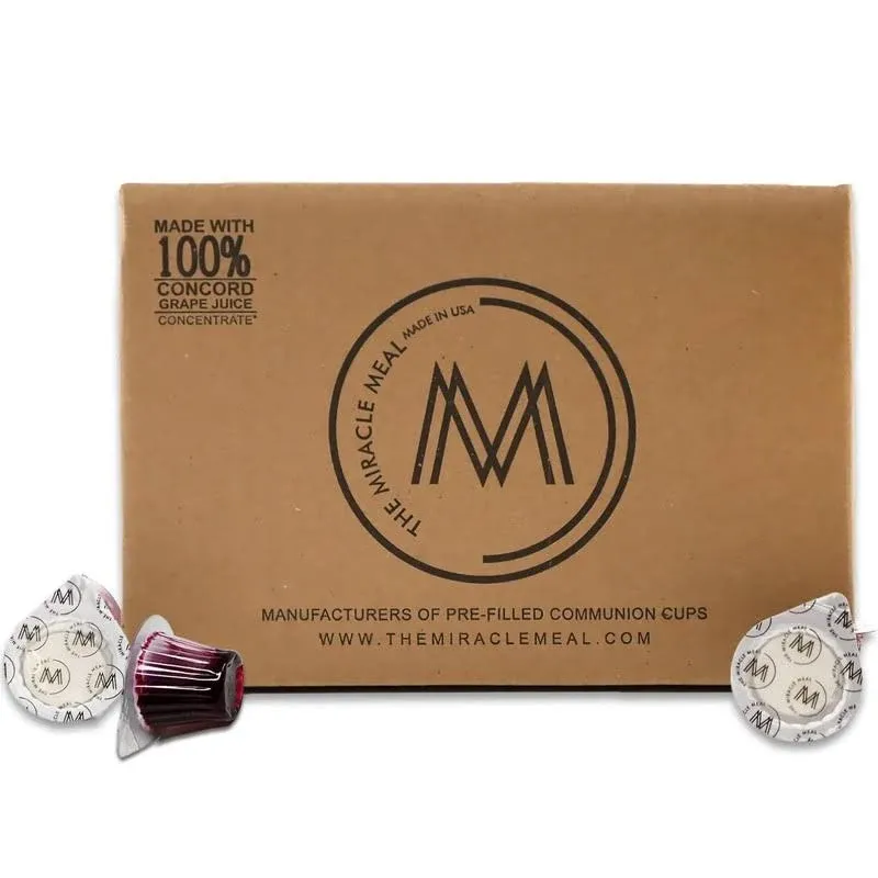 The Miracle Meal Pre-filled Communion Cups and Wafer Set