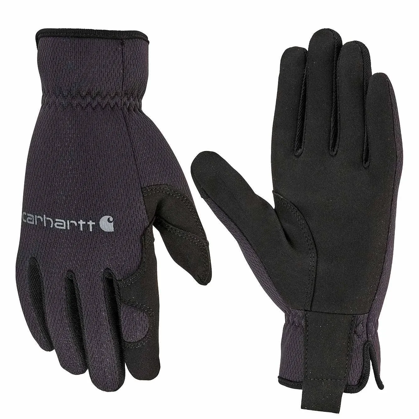 "Carhartt Women's High Dexterity Open Cuff Gloves - Black"