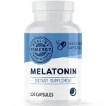 Vimergy Melatonin Capsules, 120 Servings – Sleep Supplement