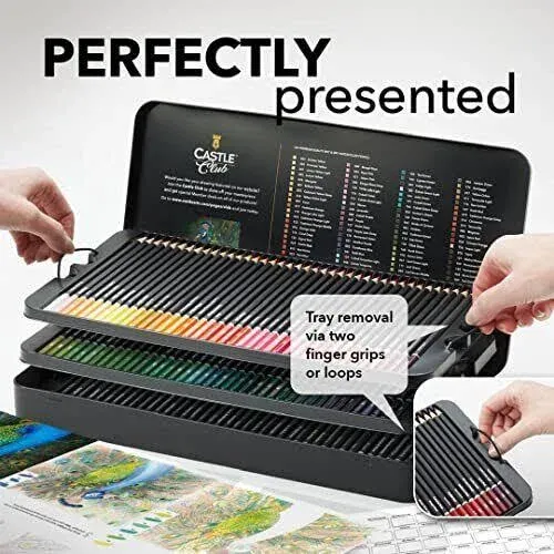 120 Watercolor Pencils Set | Quality Vibrant Pigments | Draw and Paint at Sam...