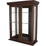 Design Toscano Country Tuscan Hardwood Wall Curio Cabinet