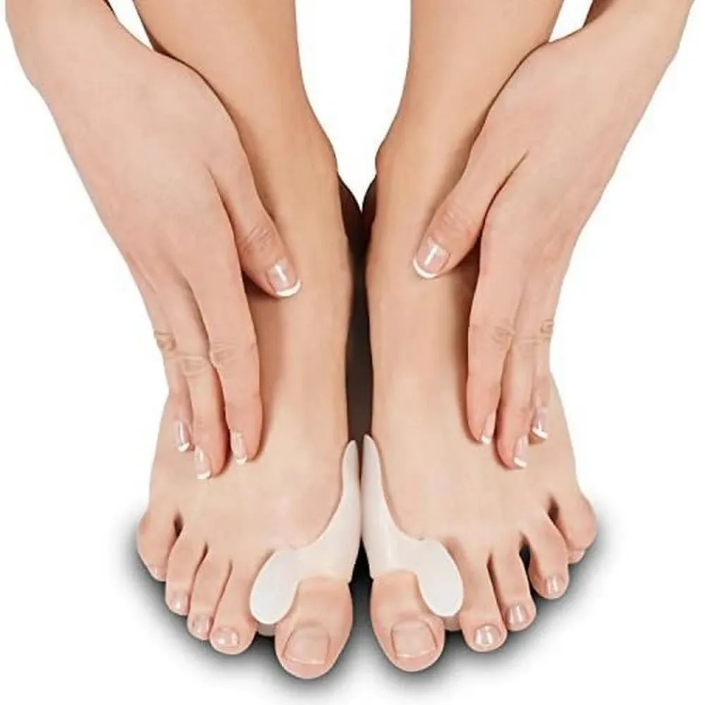 Silicone Bunion Corrector by Soles - Bunion Pad & Toe Spacer - Comfortable Soft Gel Toe Separator - One Size Fits All - Reduces Toe Pain and Foot Pain - Big Toe Straightener