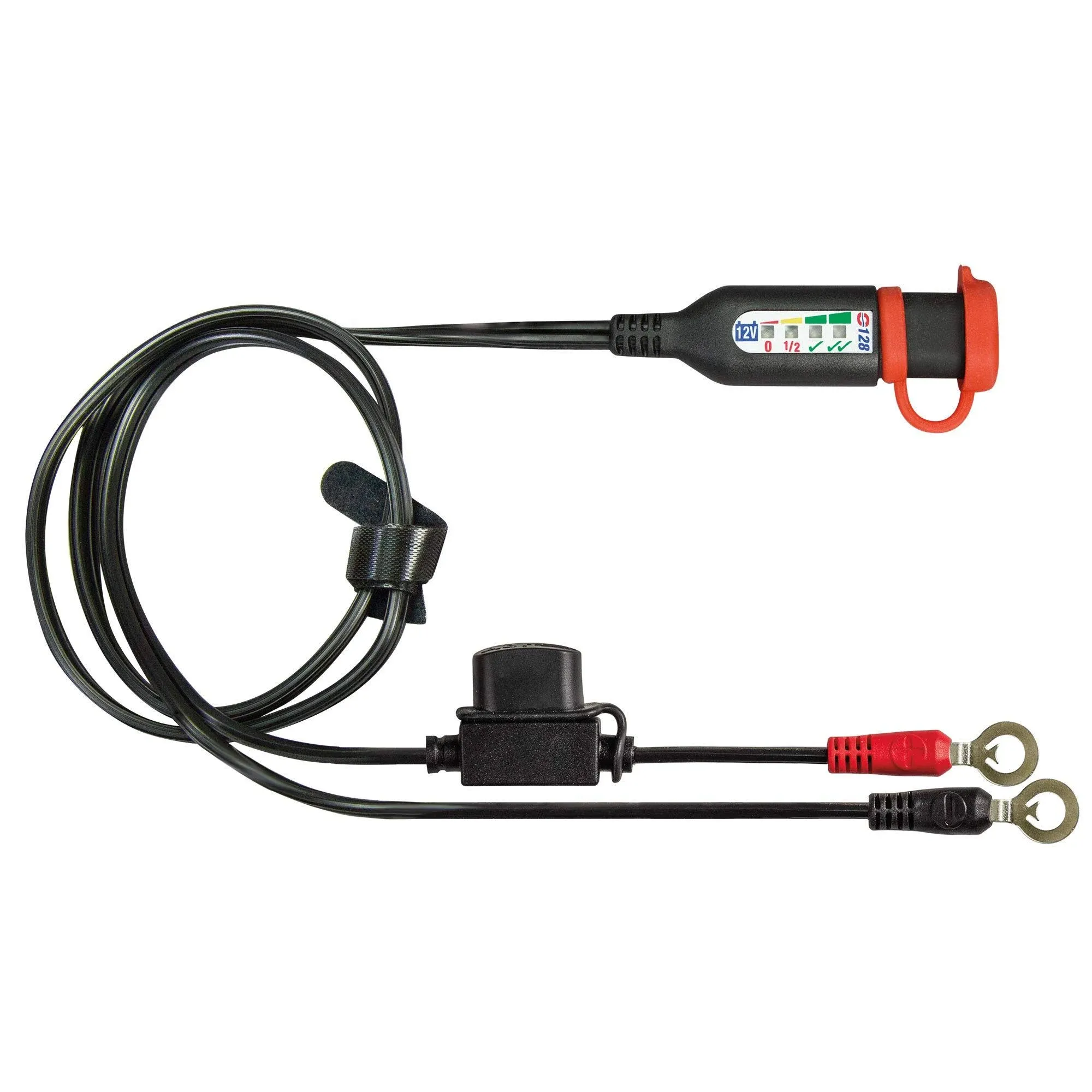 Optimate Monitor O-128v2, Permanent Battery Lead with Integrated Battery Status/