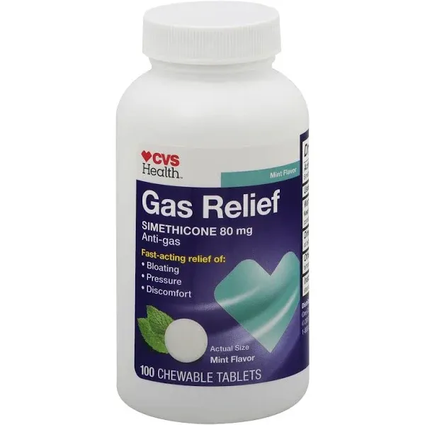 CVS Health Mint Gas Relief Chewable Tablets