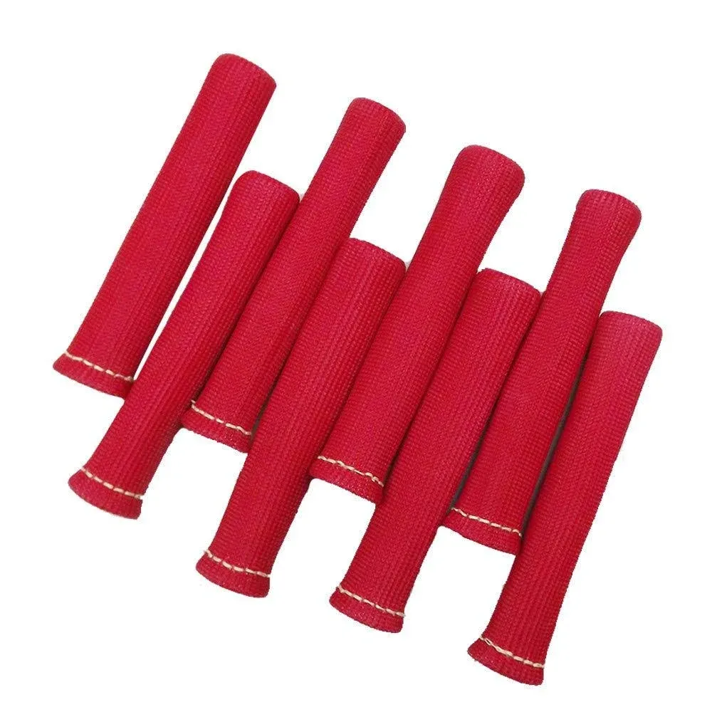 labwork Red 8pcs 1200° Spark Plug Wire Boots Heat Shield Protector Sleeve Replacement for SBC BBC