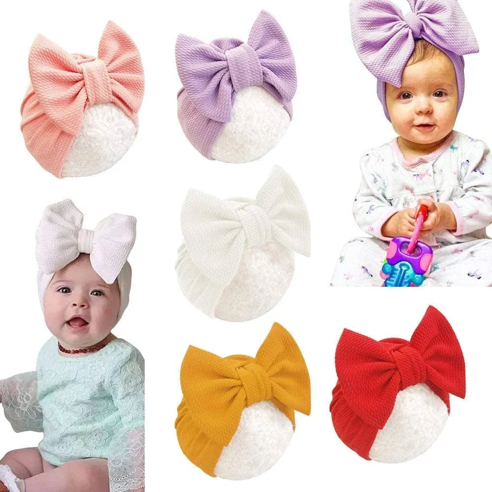 Soft Cotton Hospital Hat with Big Bow