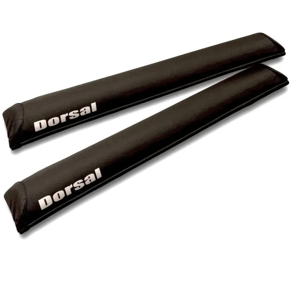 Dorsal Aero Roof Rack Pads - Sunguard (no Fade) for Factory and Wide Crossbars - Surfboards Kayaks SUPs Snowboards 34" / Black