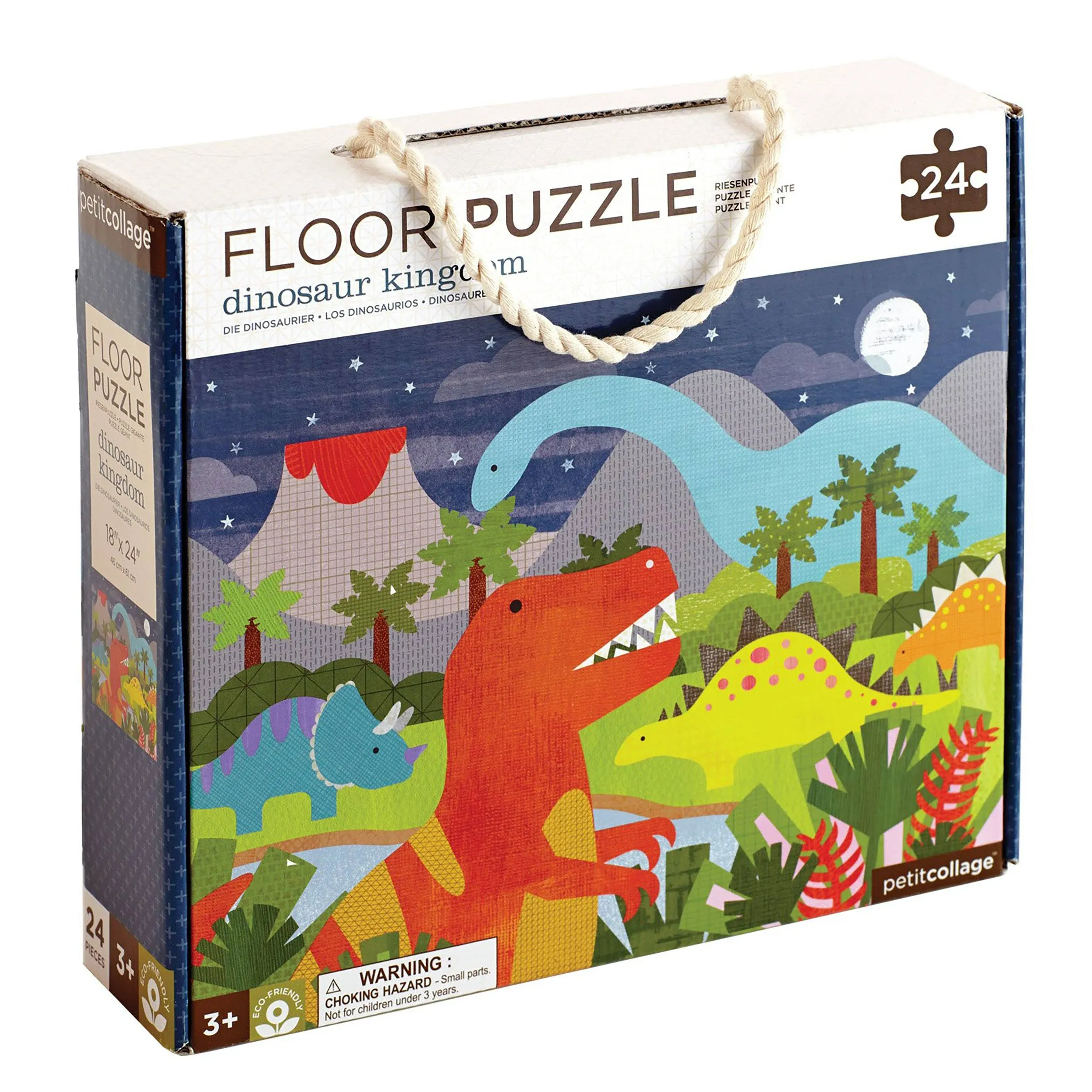 Petit Collage - Dinosaur Kingdom Floor Puzzle