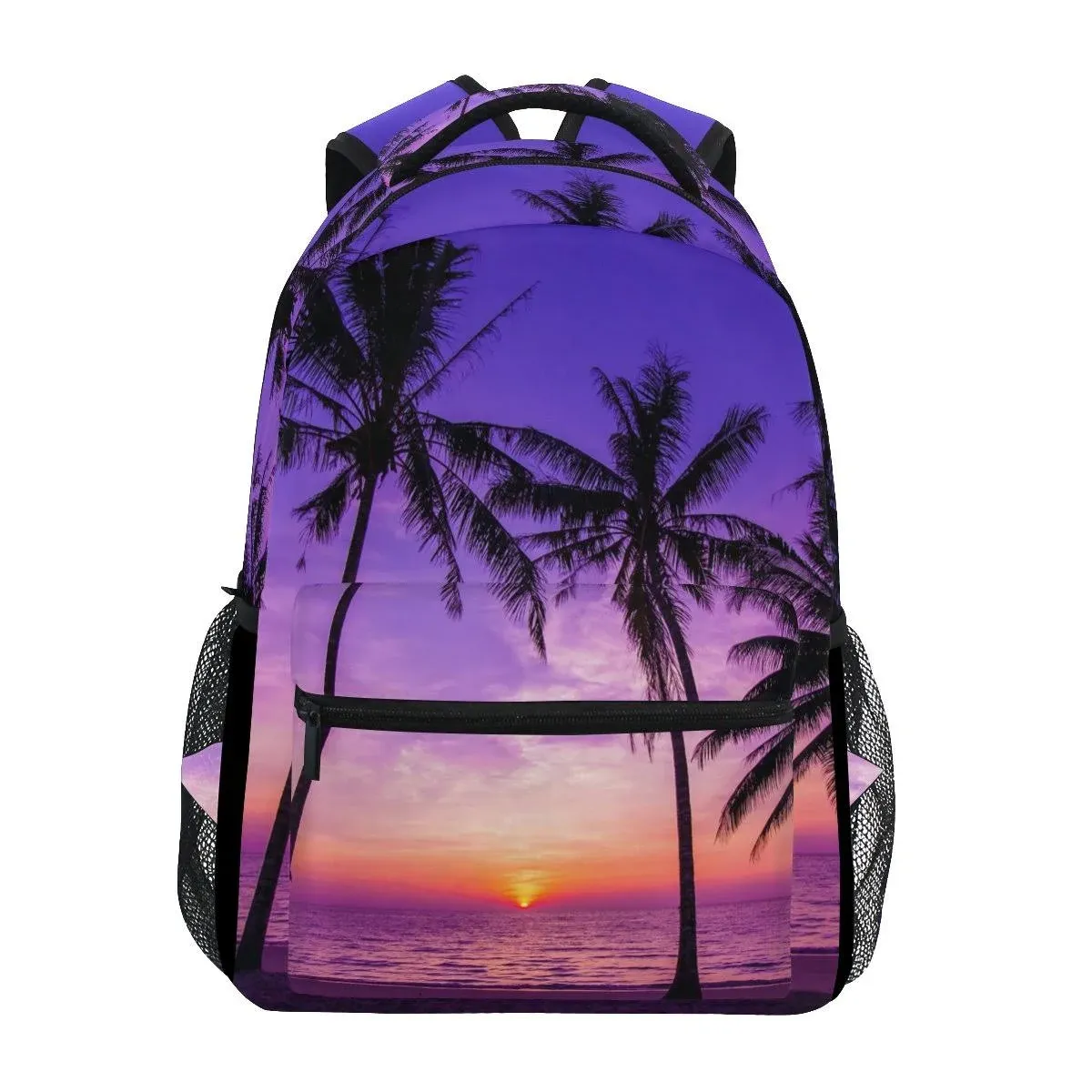 TropicalLife Hawaiian Palm Tree Ocean Theme Backpacks Bookbag Shoulder... 