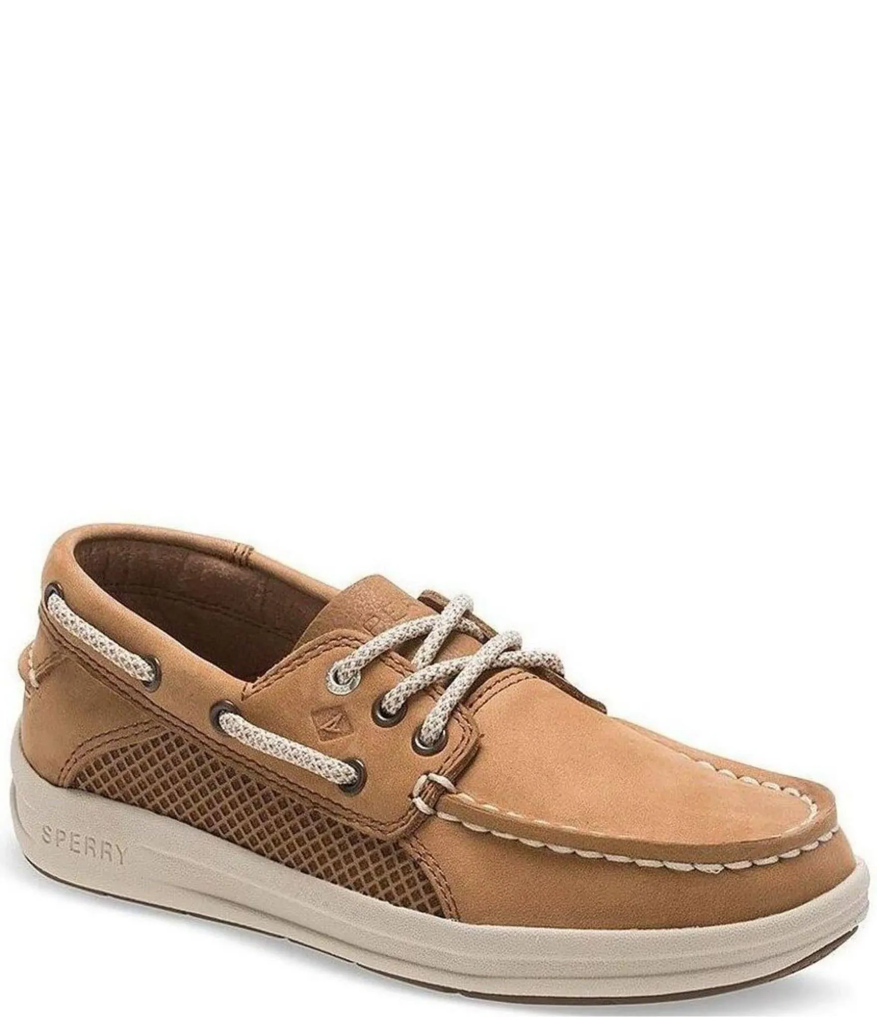 Sperry Big Boys Gamefish Boat Shoes Dark Tan