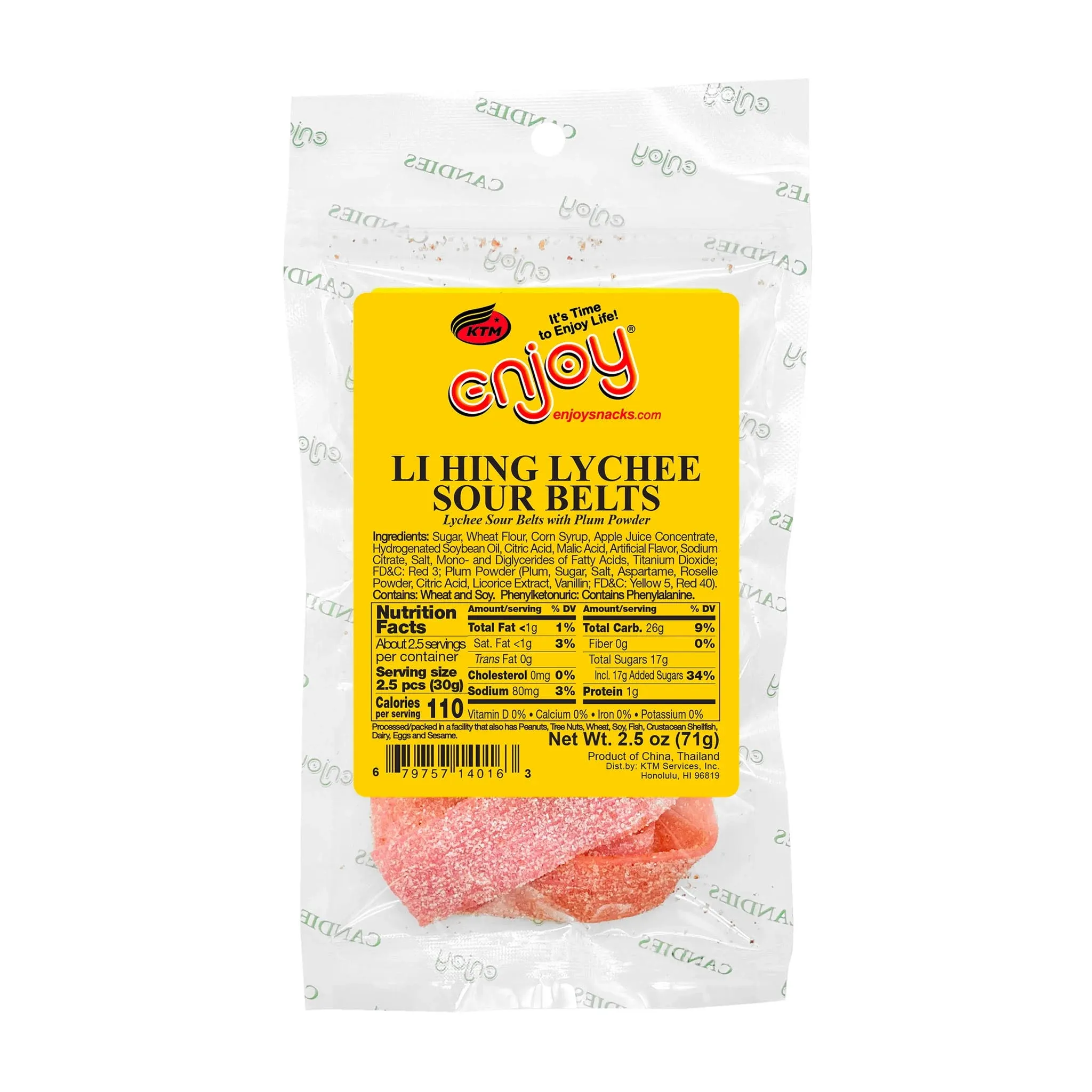 Li Hing Lychee Sour Belts