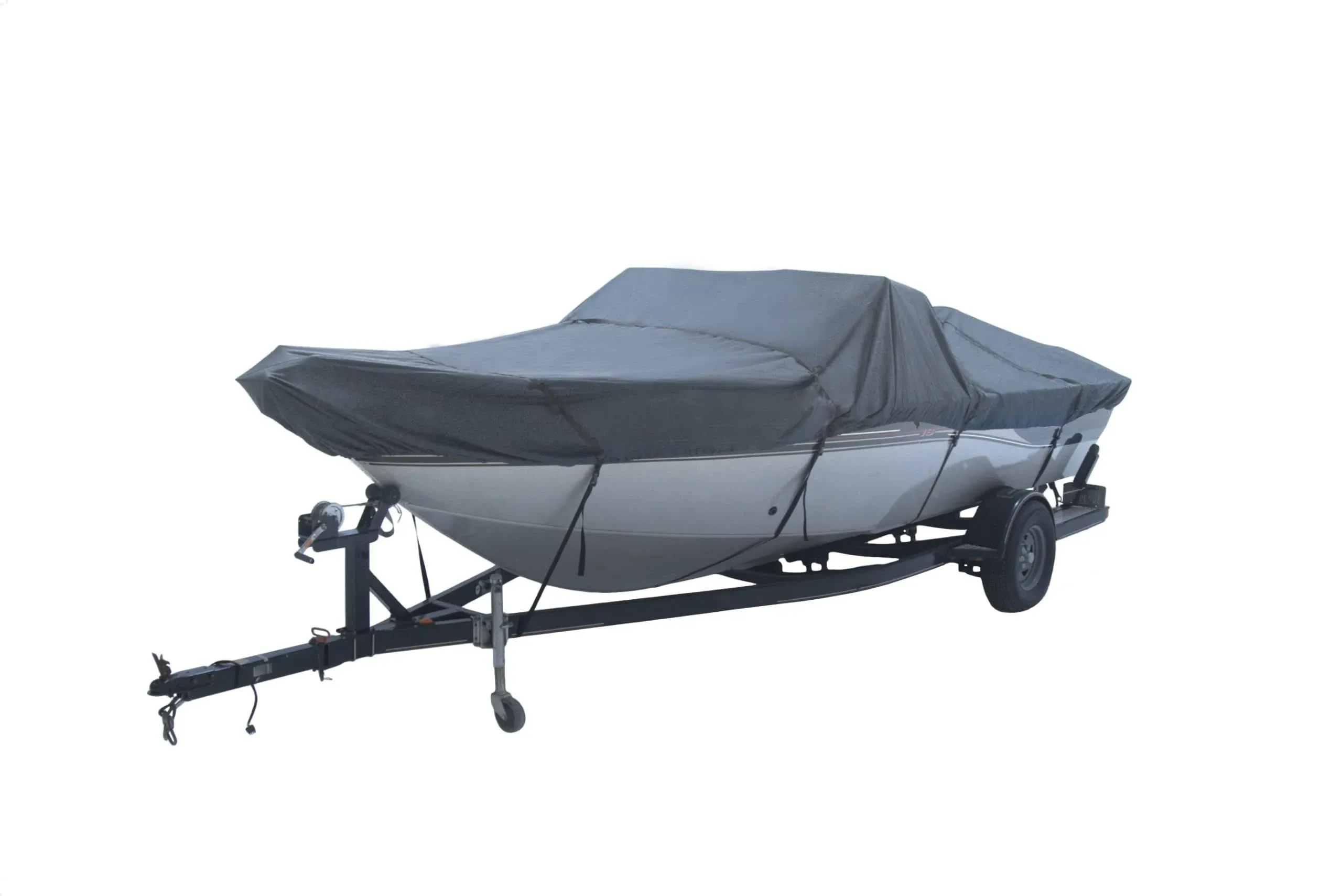 Seal Skin Covers V Hull Boat Cover, Premium Boat Accessories 20-22ft Boat Cover, 600D Marine Grade Waterproof Cover with Boat Cover Straps, ideal for Boat Covers Size upto 20-22ft x 106" W Grey