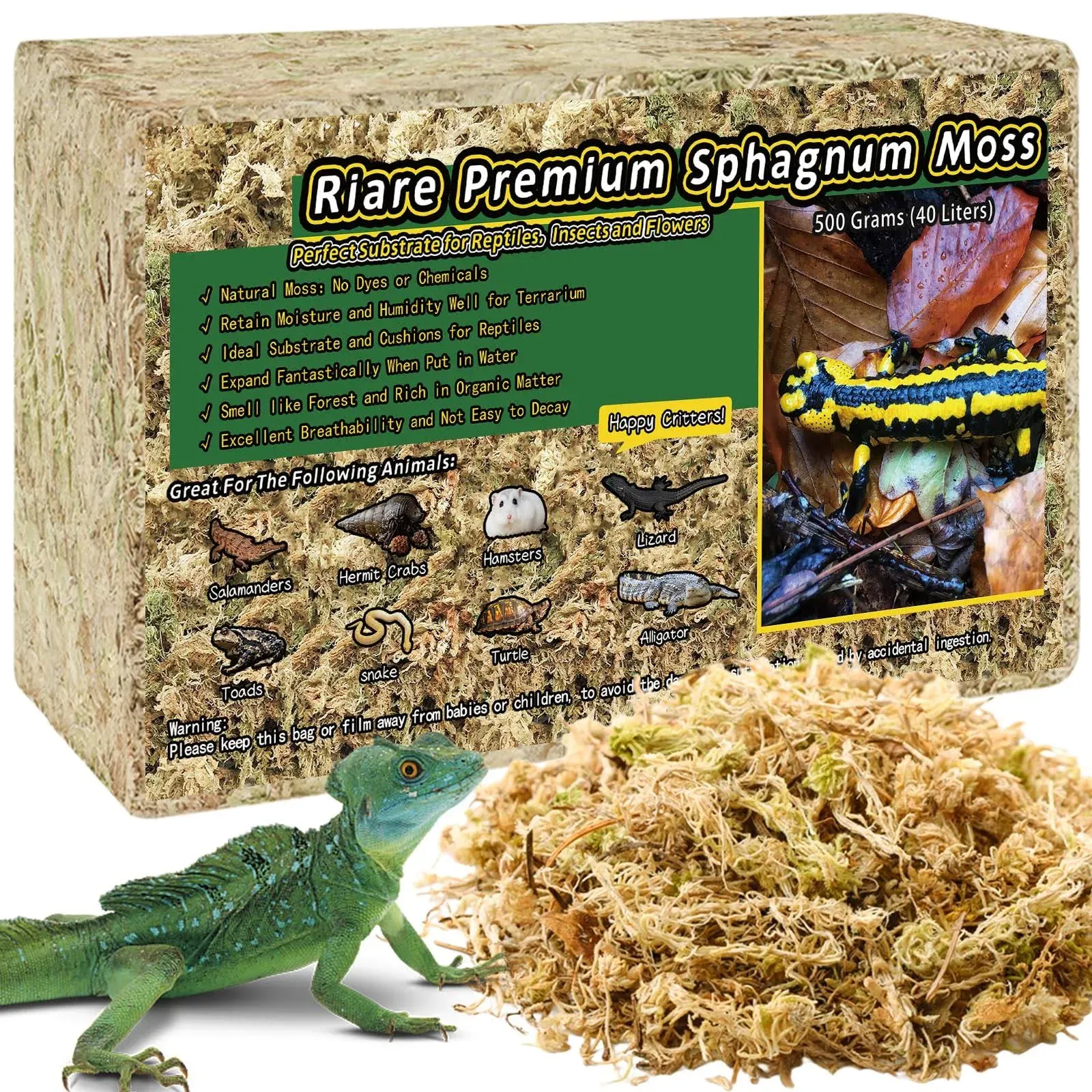 Riare Premium Sphagnum Moss for Reptiles