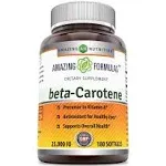 Amazing Formulas Beta Carotene 25000 IU 180 Softgels