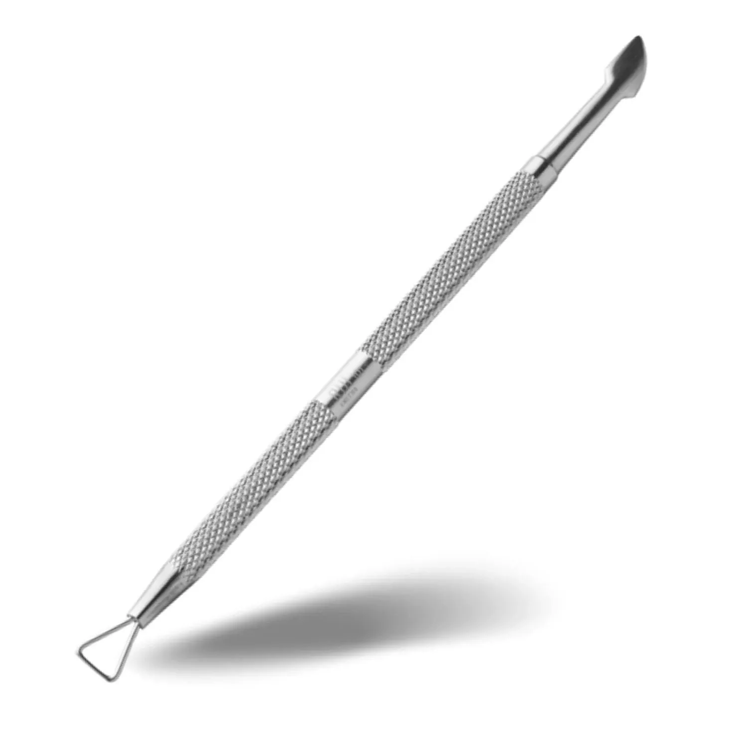 Rui Smiths Pro Cuticle Pusher with 2 Ends - Stainless Steel Manicure Tool - Style 101