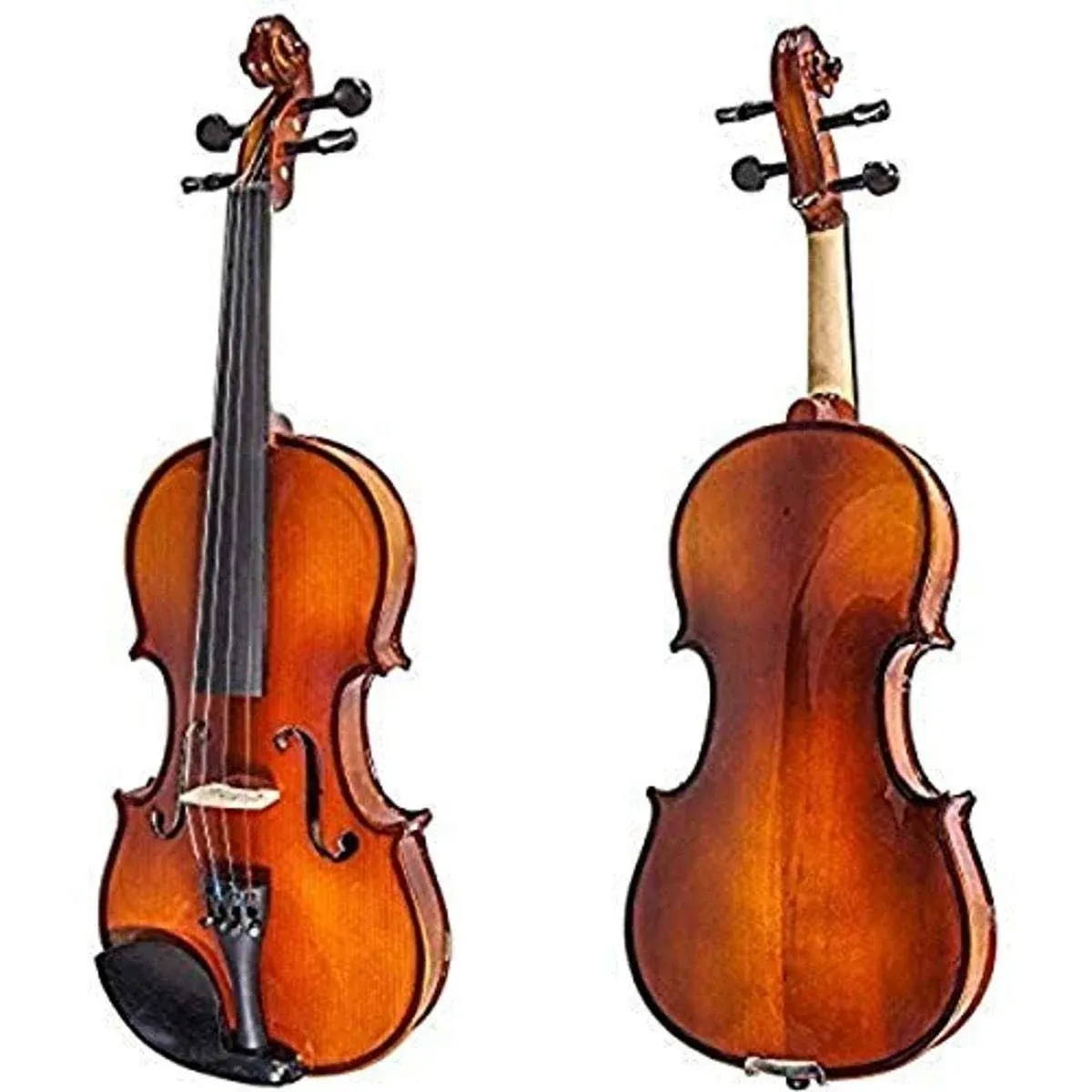 Paititi 4/4 Full Size Artist-200 Serie Solid Wood Ebony Fitted Violin with Bow ...