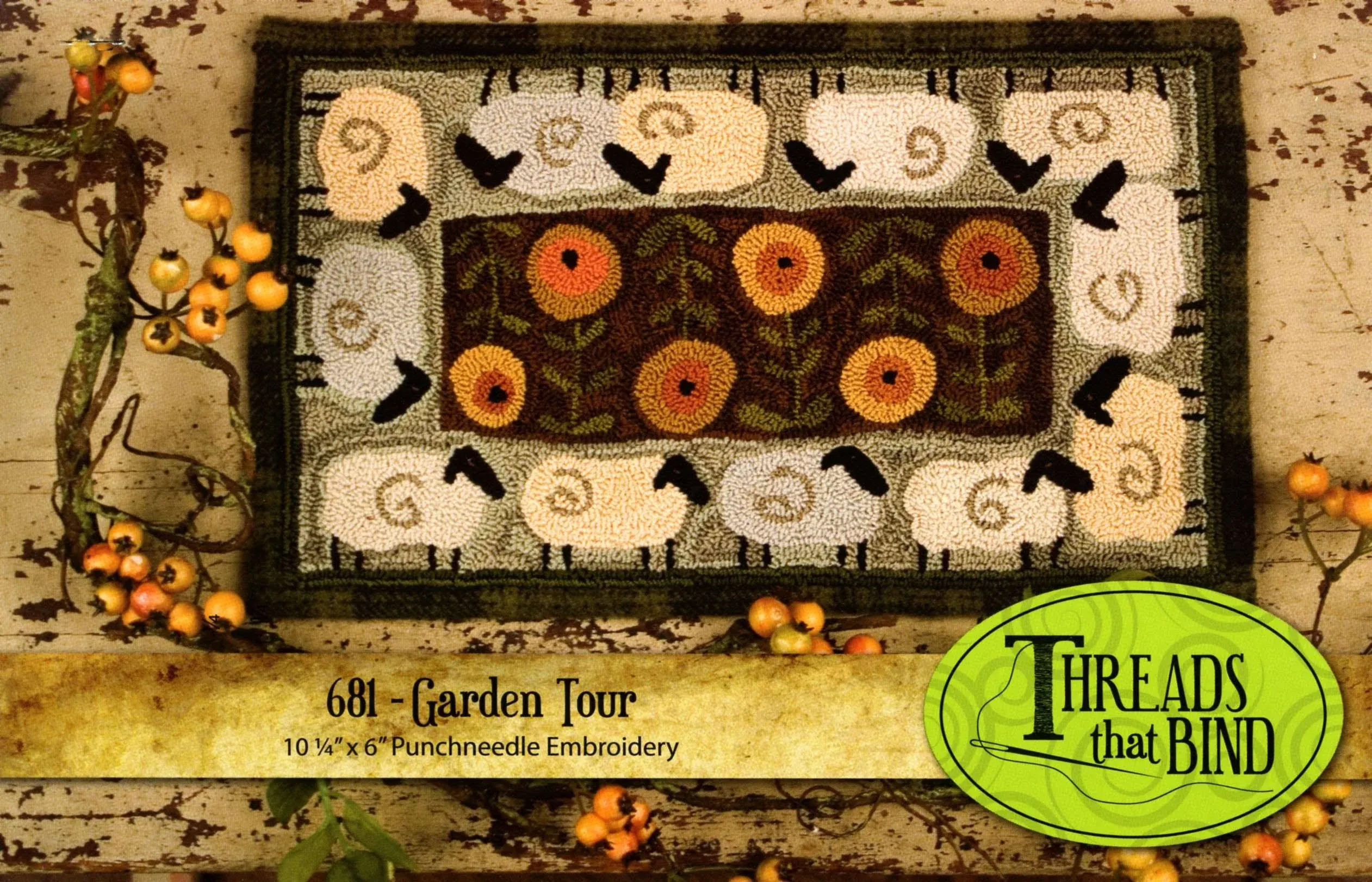 Garden Tour Punchneedle Pattern by Shawn Williams