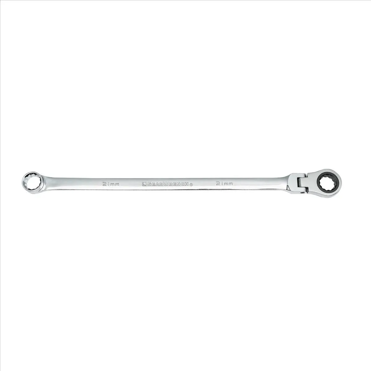 GearWrench 86021 - 21mm Metric XL Flex Head Gearbox Ratcheting Wrench