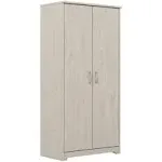 Bush Furniture Cabot Tall Kitchen Pantry Cabinet with Doors in Linen White Oak