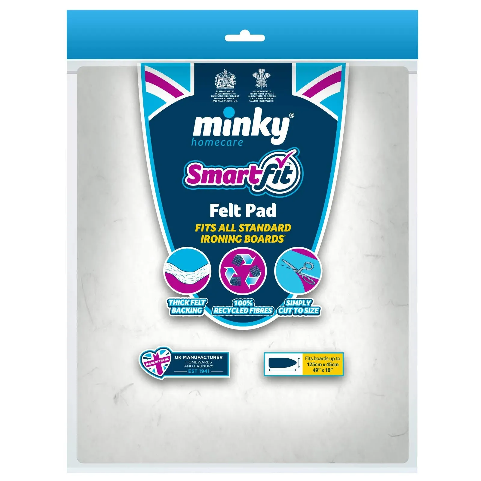 (1) NEW Minky Homecare SmartFit Felt Pad - Fits Ironing Boards Up To 49&#034; x 18&#034;