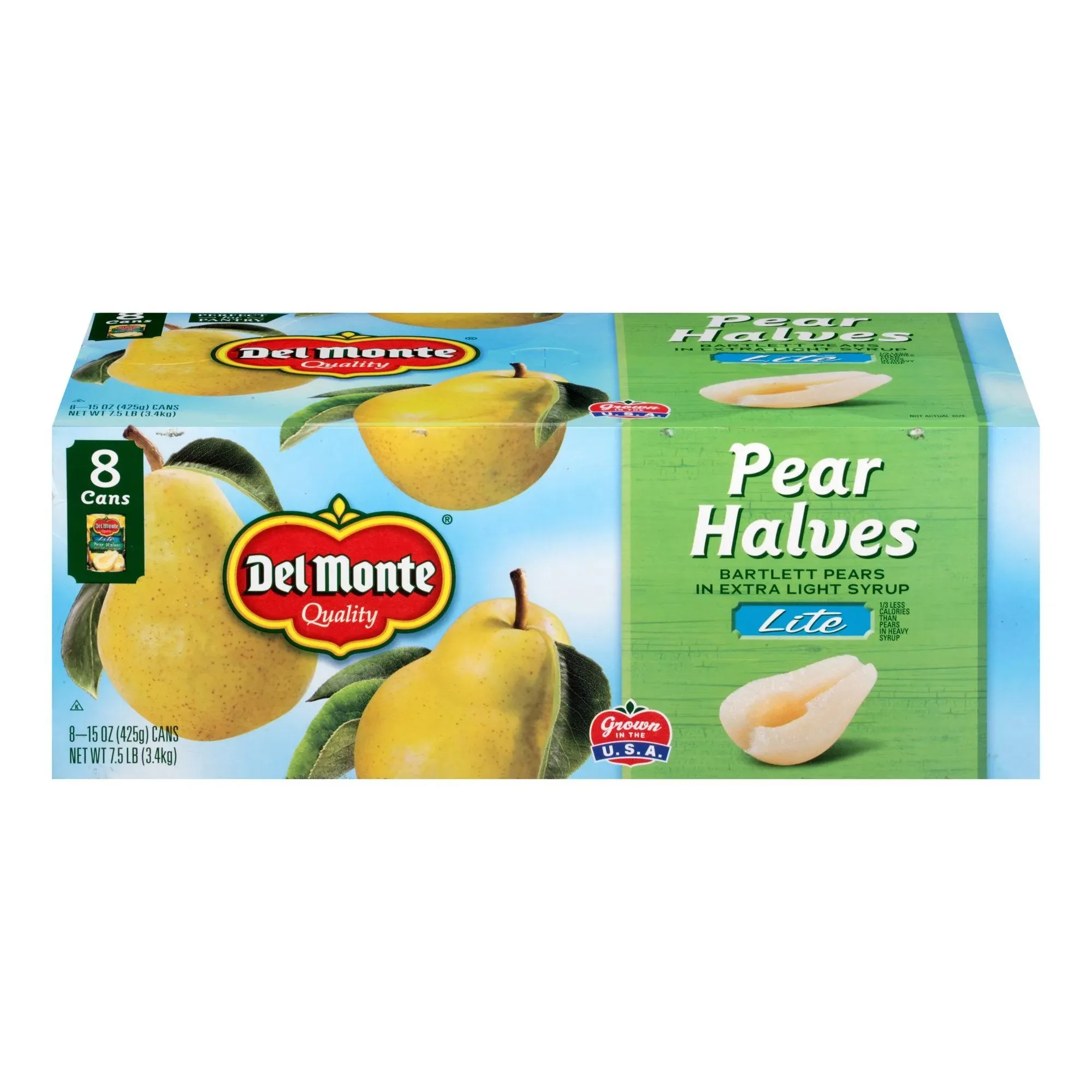 (6 Cans) Canned Pear Halves, 100% Juice, 15 oz