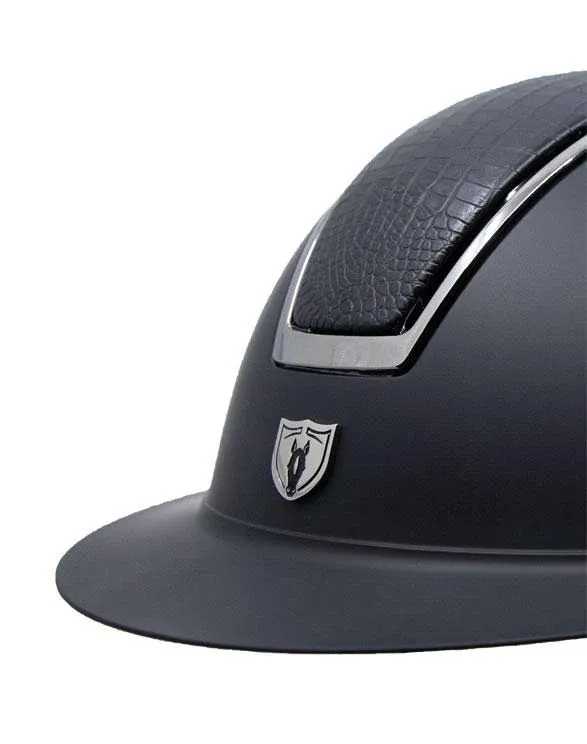 Tipperary Windsor MIPS Wide Brim Helmet-Black Croco-S