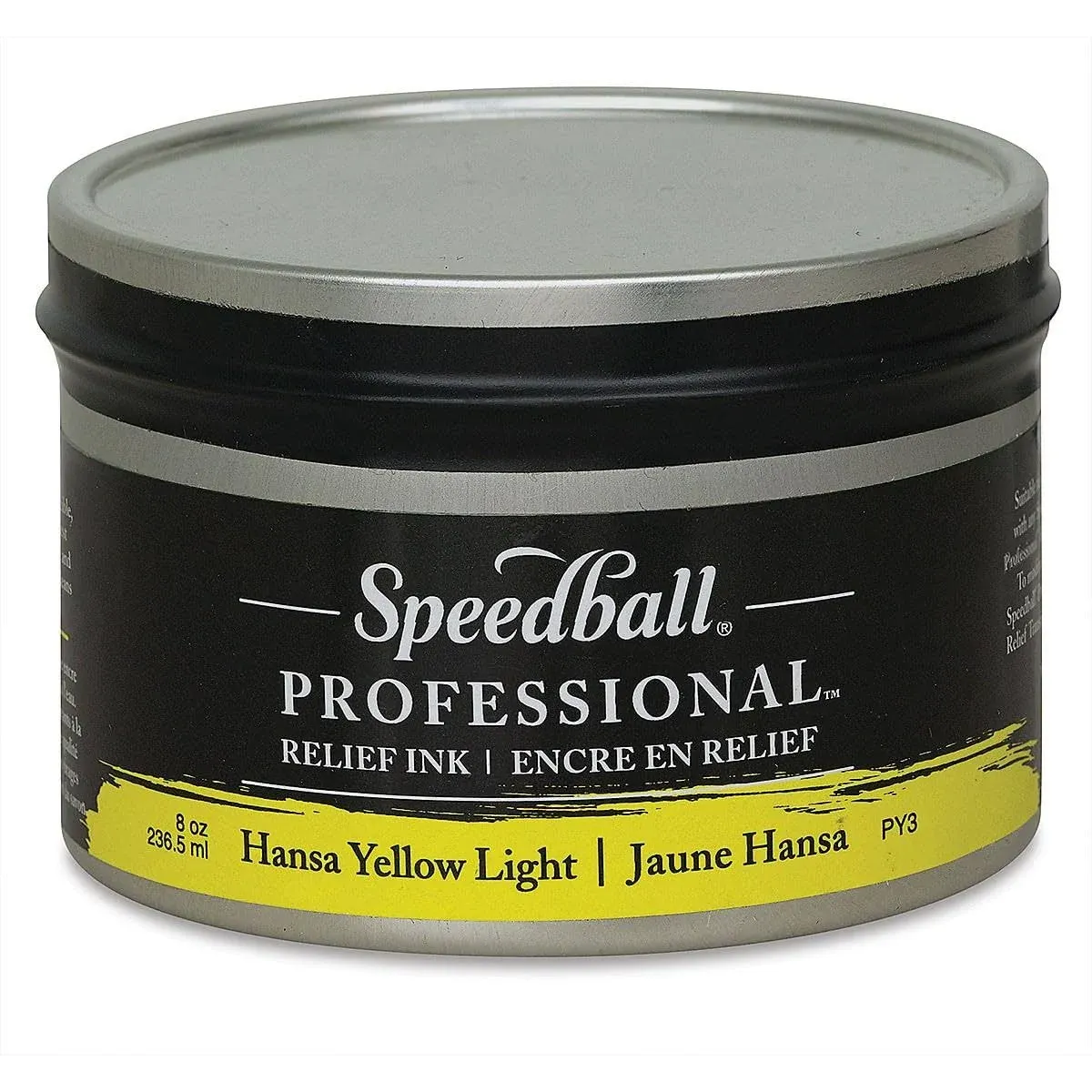 Speedball Professional Relief Ink Hansa Yellow Light 8 Ounce Can