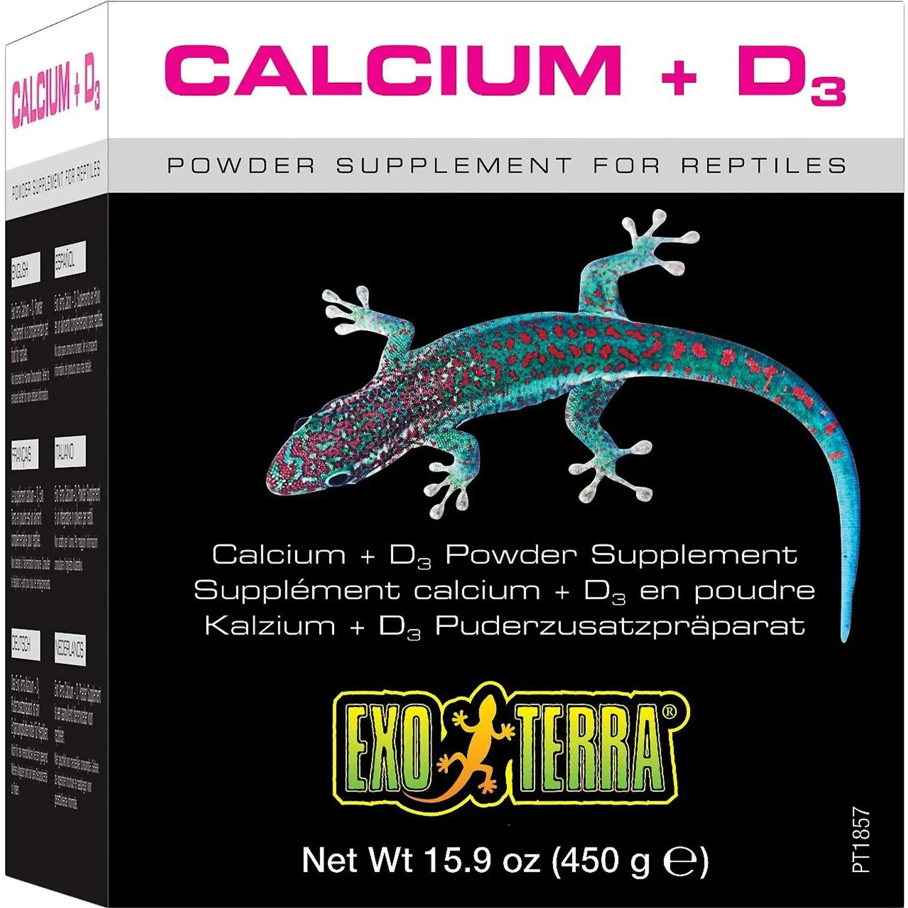 Hagen Exo Terra Reptile CALCIUM POWDER + D3  Supplement 15.9oz. 450 Grams PT1857