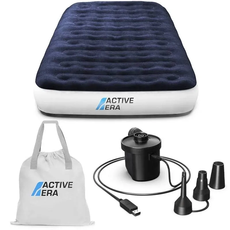 Active Era® Luxury Twin Air Mattress with USB Rechargeable Pump &amp; Travel Bag