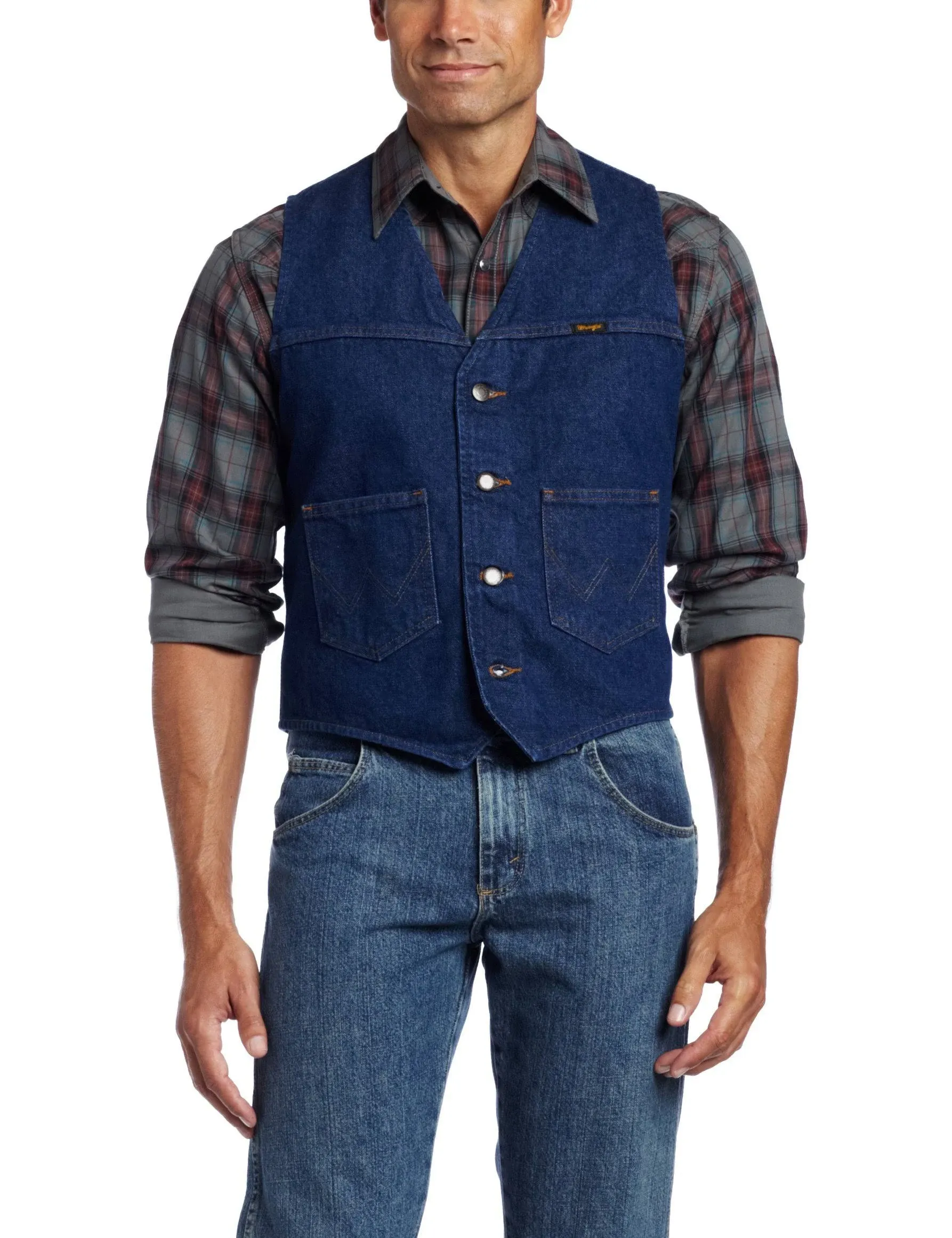 Wrangler Men's Unlined Denim Vest