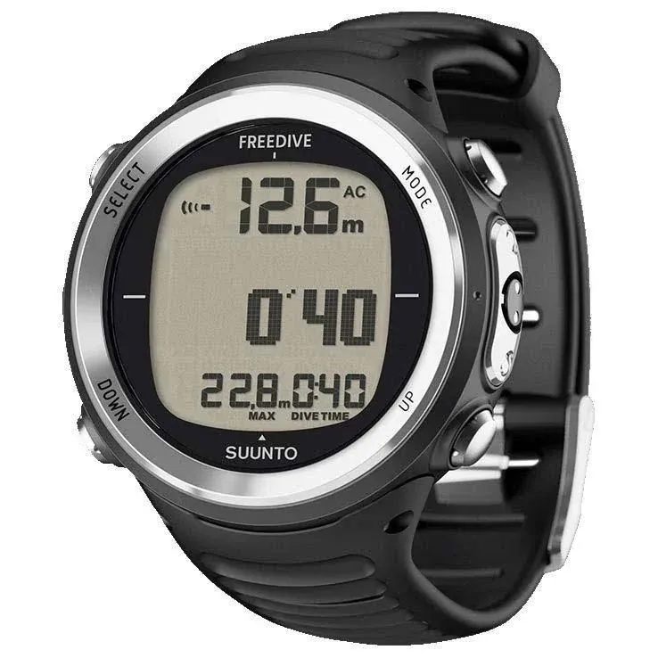 Suunto D4F Freedive Computer - Black, Chrome