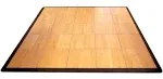 Big Floors 4X4MAPLEFLOOR Interlocking Lightweight Plastic Modular Dance Floor Kit (4' x 4'), Maple, 32 Piece