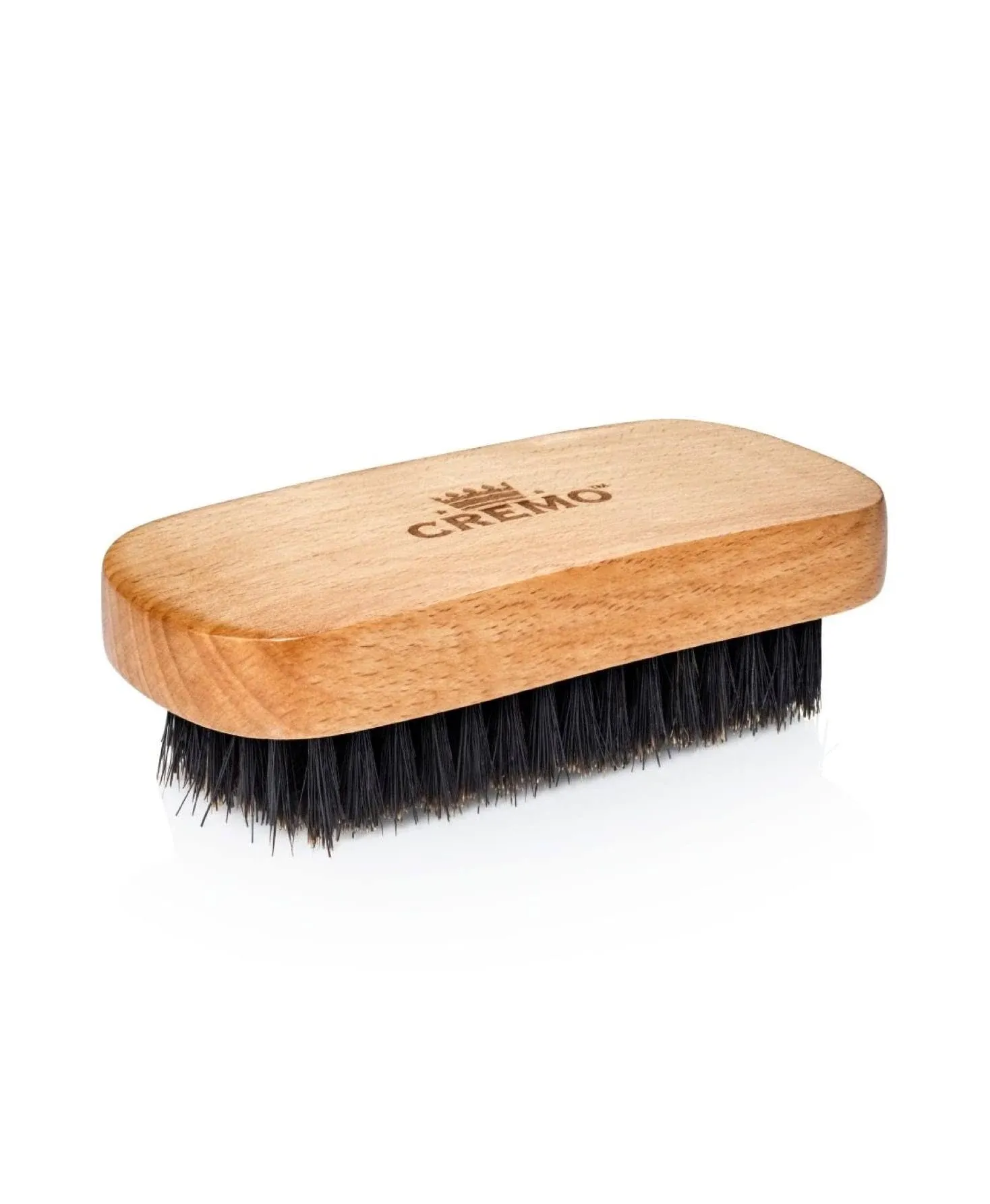 Cremo Beard Accessories, 100% Boar Bristle Beard Brush with Wood Handle - Shape, Style And Groom Any Length Facial Hair