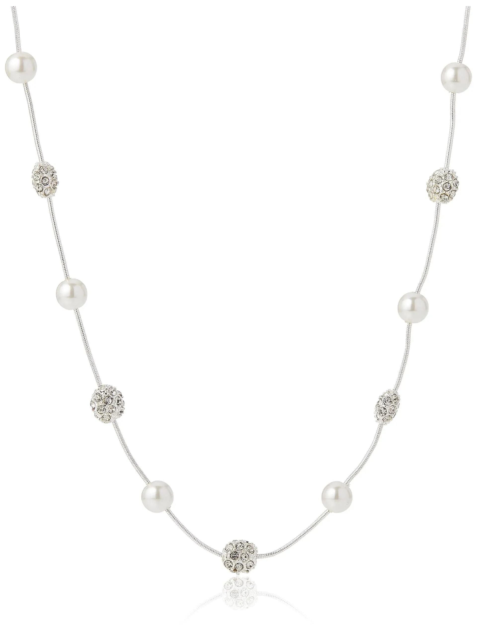 Anne Klein Women's Faux-Pearl Illusion Necklace