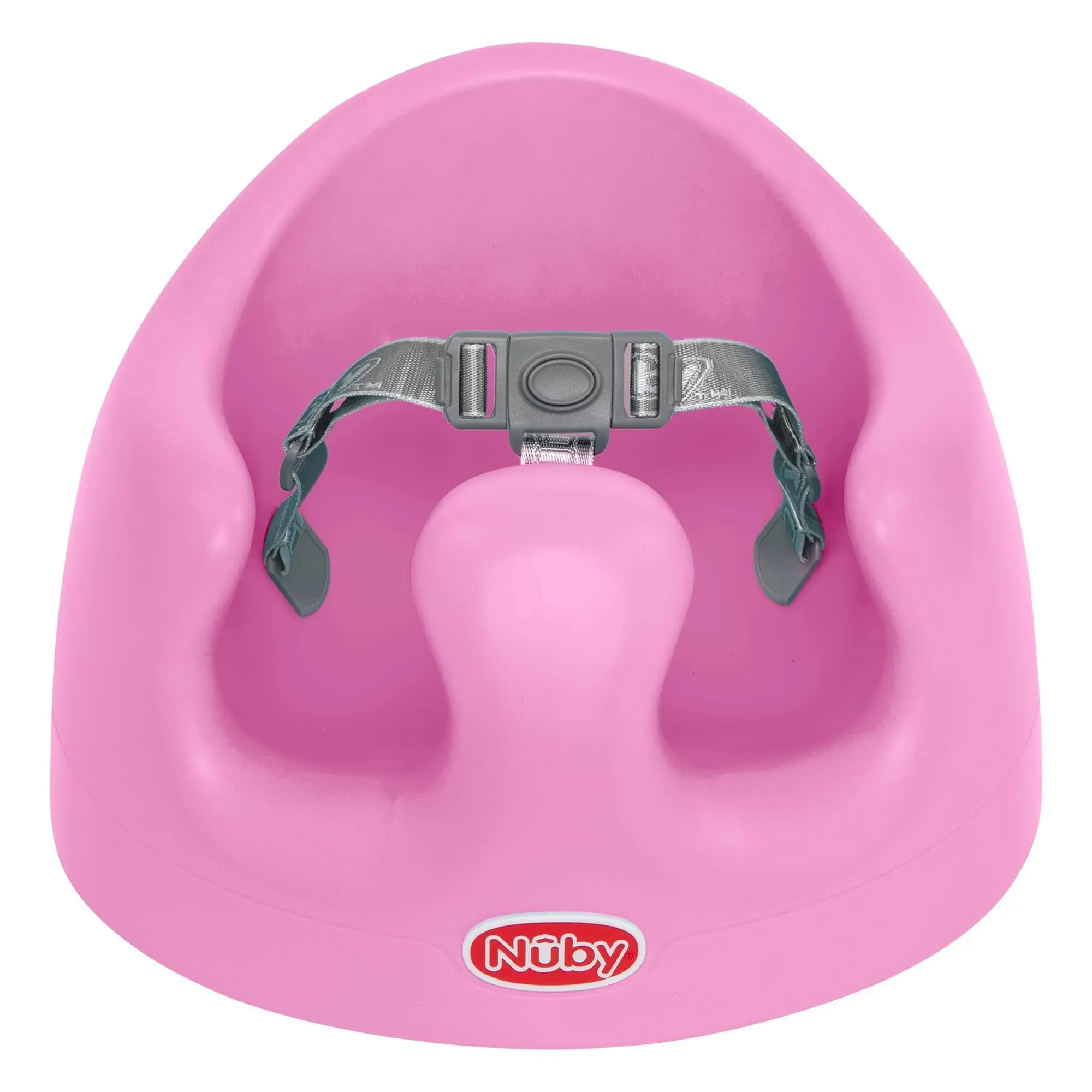 Nuby My Floor Seat Soft Foam Cushion with Safety Harness and High Bac