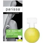 Parissa Organic Roll-On Sugar Wax Kit for At-Home Waxing, 100% Natural, Sensitive Skin, Gentle & Washable Formula