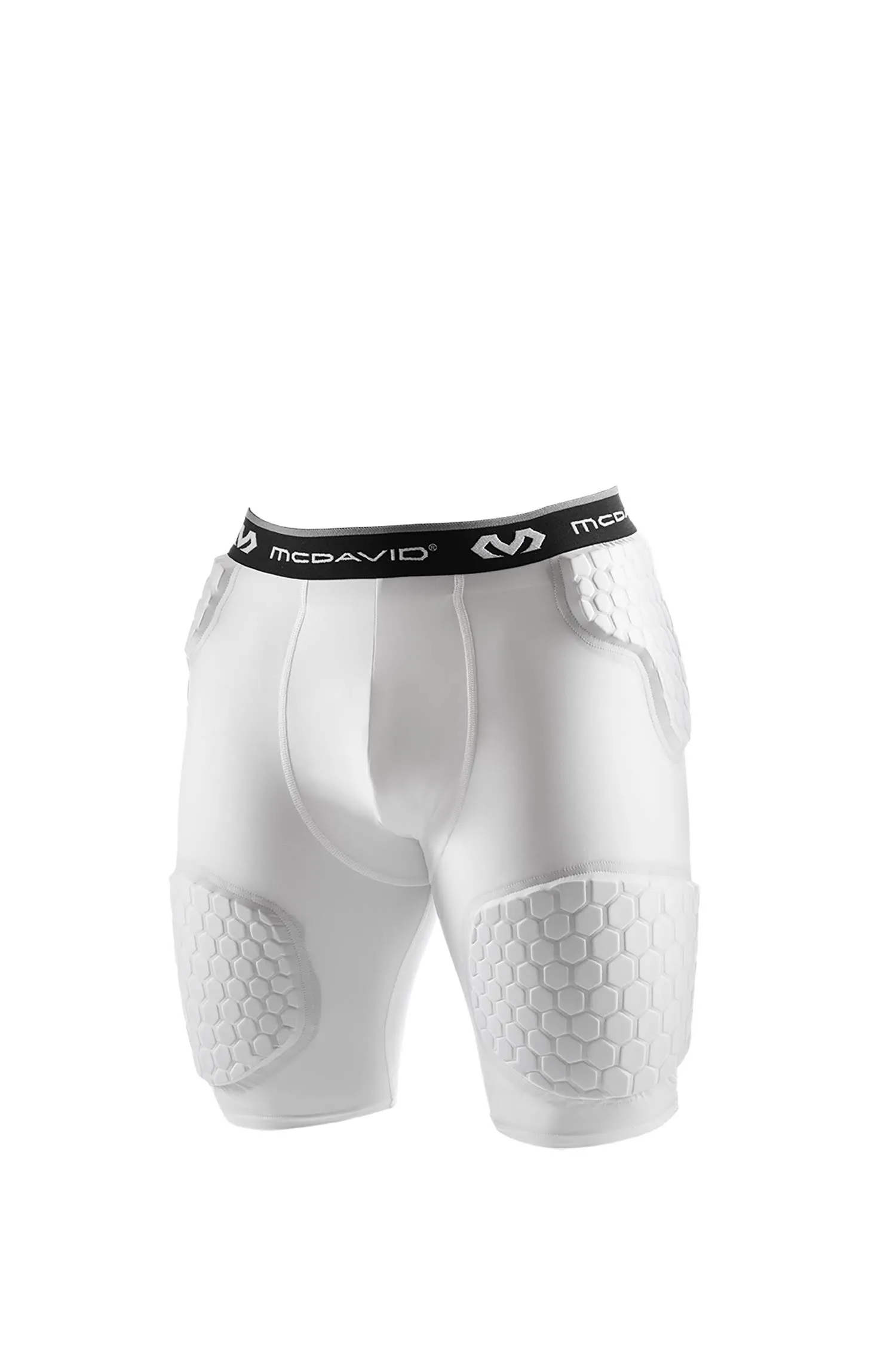 McDavid Hex Short with Contoured Wrap-Around Thigh, White / M