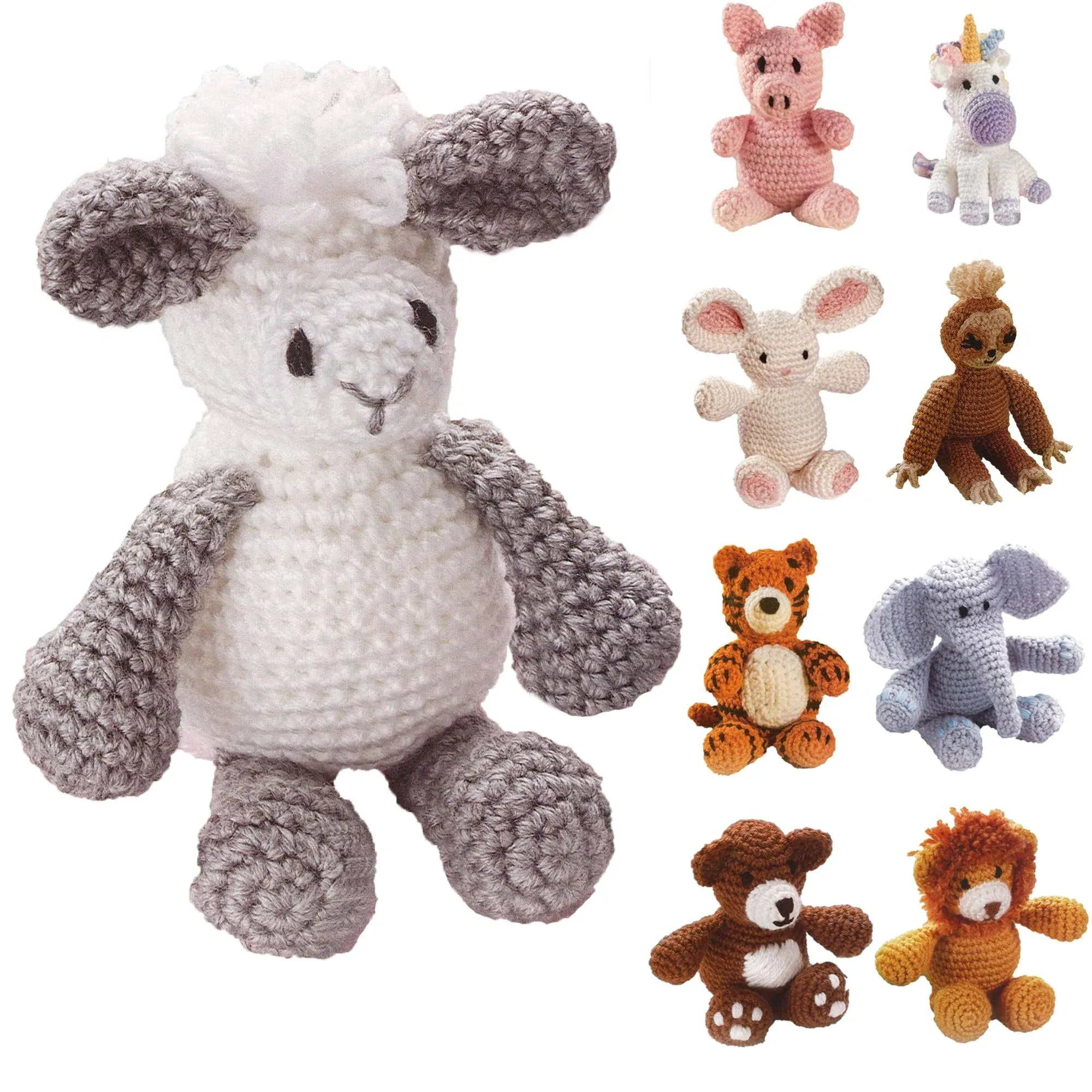 Leisure Arts Little Crochet Friend Kit SM Lamb