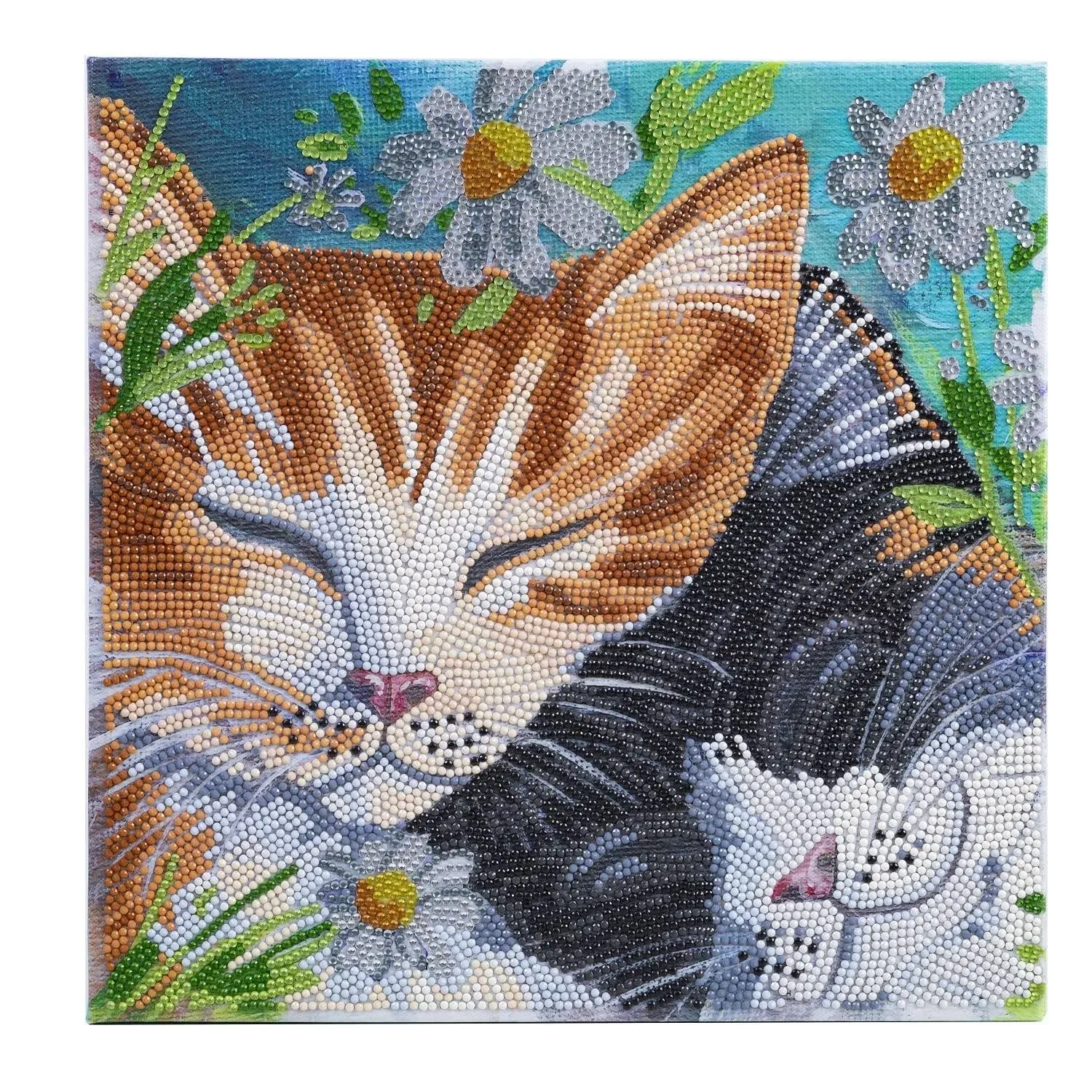 Crystal Art Medium Framed Kit Sleepy Cats