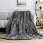 Weighted Blanket Queen Size 15 Pounds for Adults, Sherpa Faux Fur Heavy Blanket 