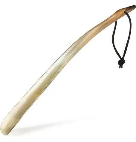 Shoe Horn Made with Real Horn Handmade. Easy Grip Long Handle Shoehorn for Men,Women Seniors, Pregnancy, Elderly, Back Pain, Tall People and Kids